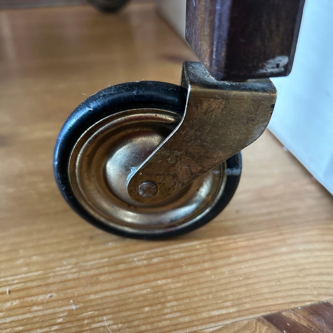 北欧　ビンテージ　ソーイングワゴン　バスケット　かご　手芸　裁縫箱