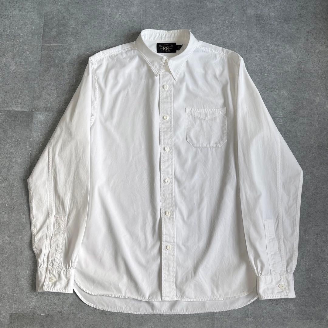 【美品】RRL ダブルアールエル ワークシャツ M ホワイト 40sスタイル