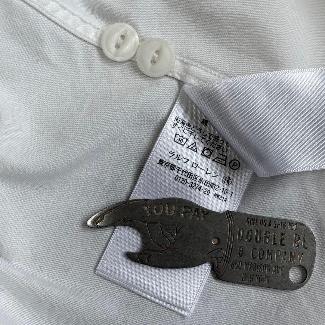 【美品】RRL ダブルアールエル ワークシャツ M ホワイト 40sスタイル