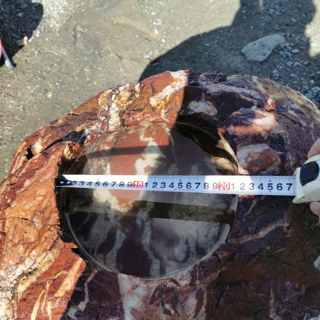 紅加茂石　蹲　173キロ　庭石　石　鑑賞石　庭　坪庭　ガーデニング　置物