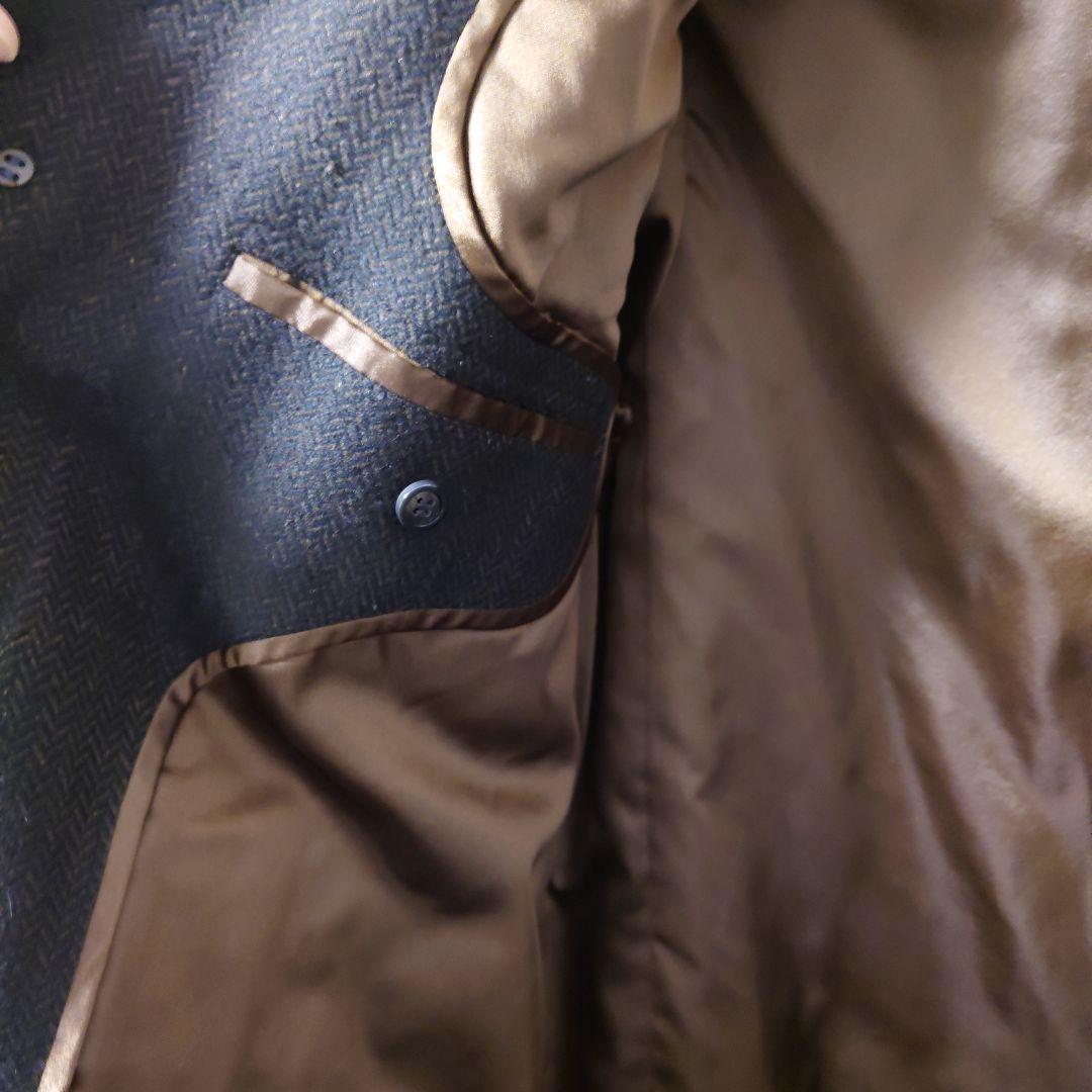 Made in England　チェスターコート　ダークブラウン　カシミア100