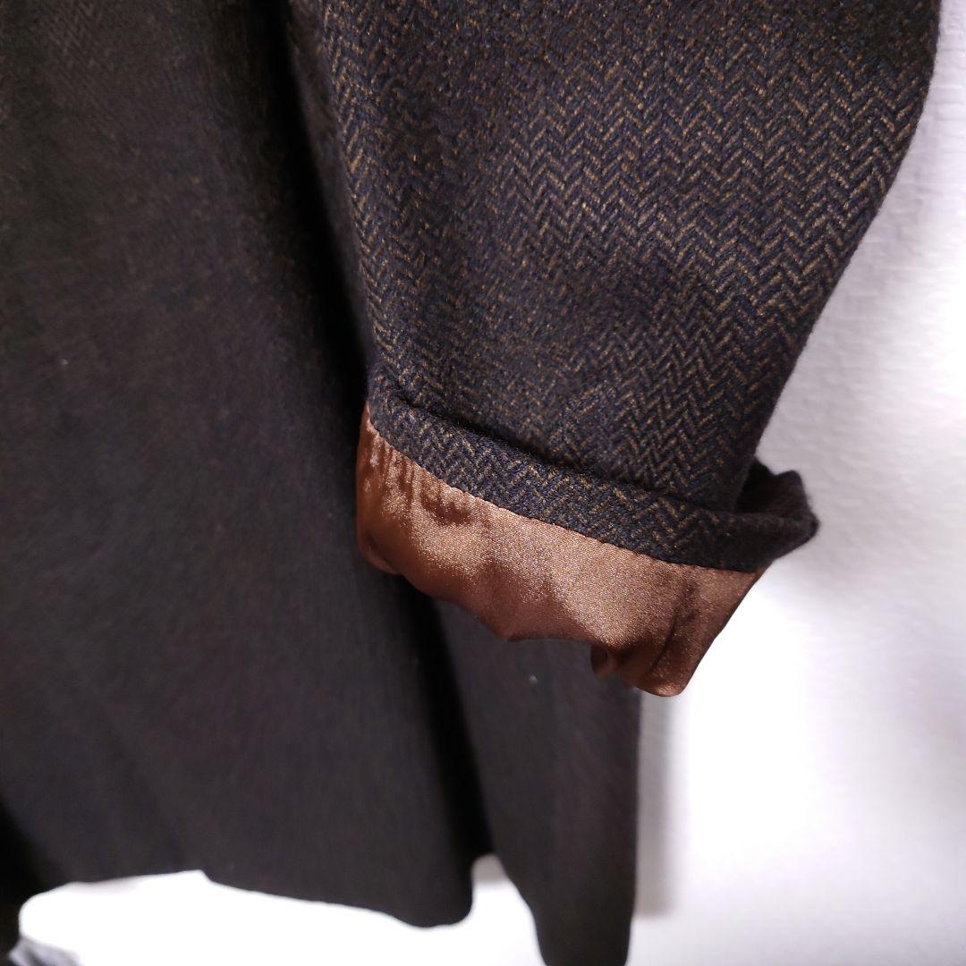 Made in England　チェスターコート　ダークブラウン　カシミア100