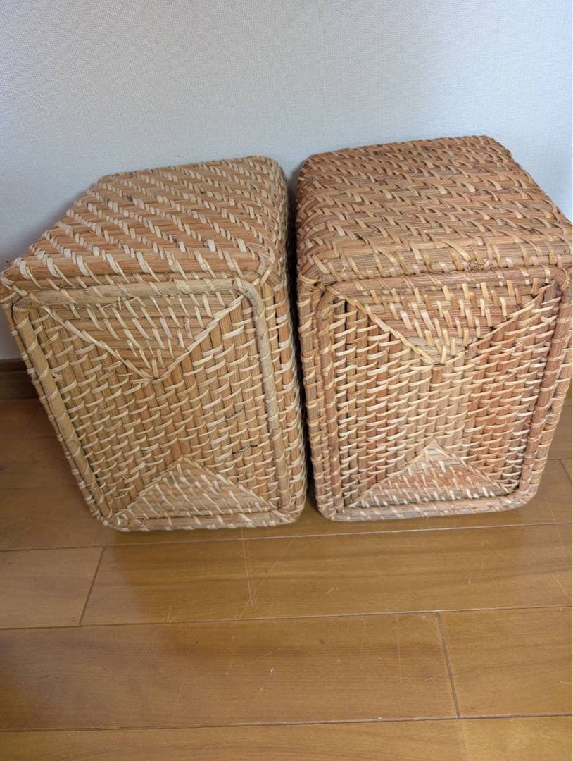 ■送料込■無印良品 スタッキングシェルフインサート 引出 ラタンバスケット