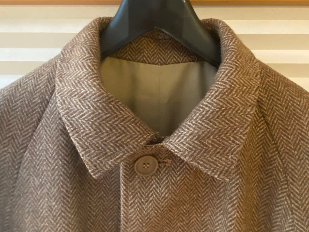 リバーシブル　バルカラーコート　ステンカラーコート