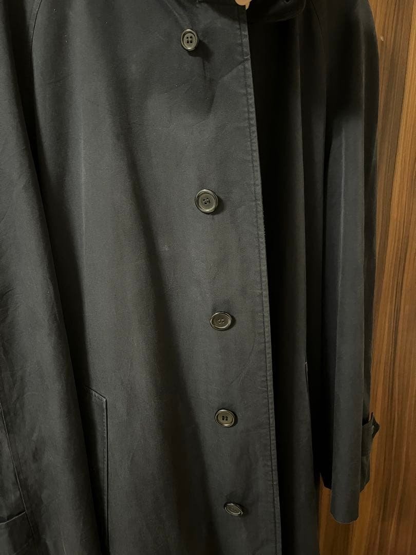 burberry ネイビー ステンカラーコート　1970〜80年代　イギリス製