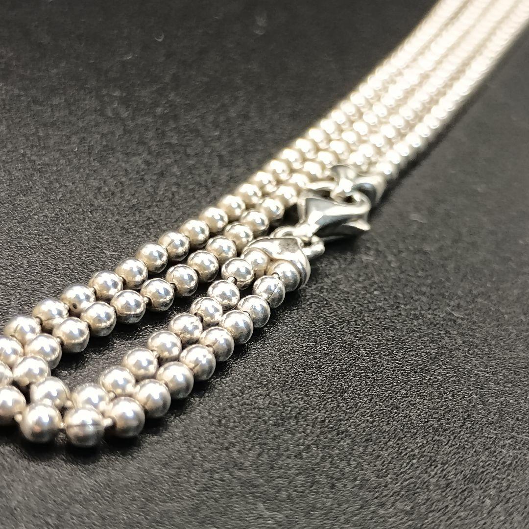 GUCCI ダブルボールチェーン 52.5cm SILVER925 ユニセックス