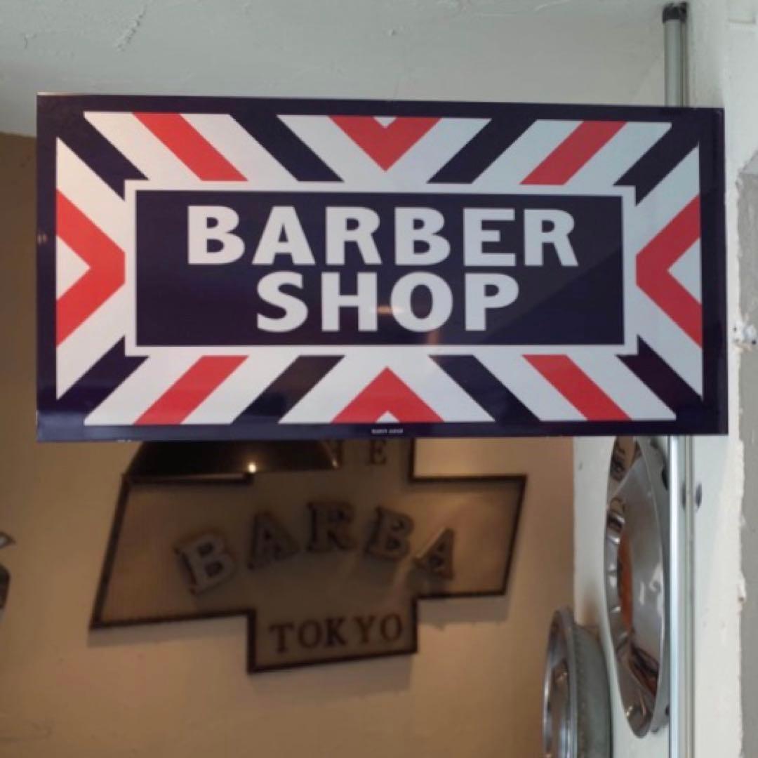 新品 MARVY JAPAN BARBER SHOPメタルサイン 理容室 床屋