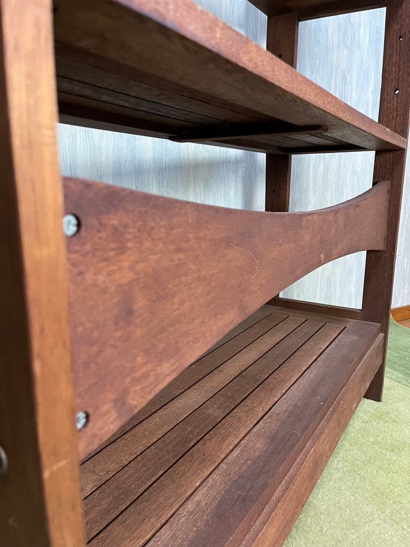 【フォレストバレー】アンティーク　無垢材5段オープンシェルフ