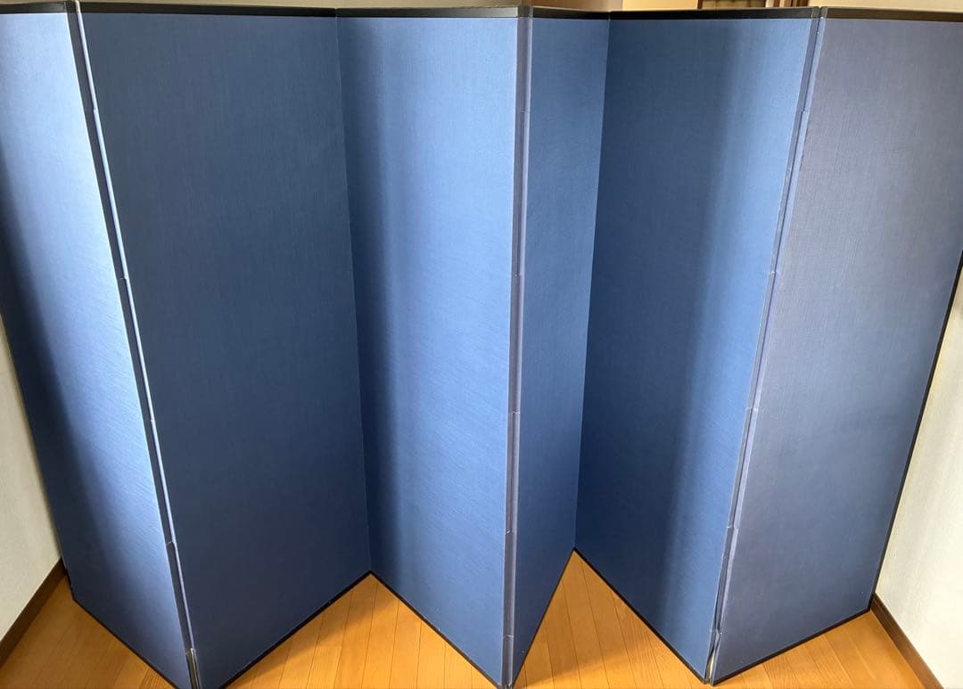 六曲屏風（書作品）／金箔仕上げ