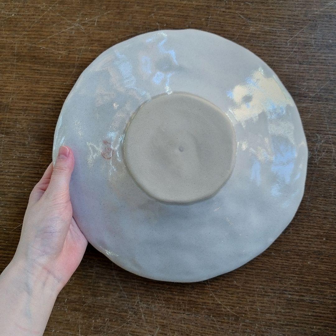 【新品・未使用】工房ゆずりは　紅彩京花　パスタ皿　カレー皿　陶器　食器　料理