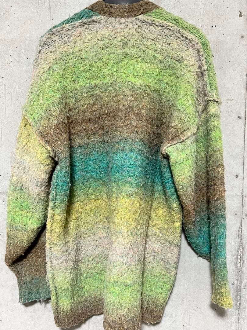 silent サイレント　川口春奈　グラデーションループシャギーニットカーデ