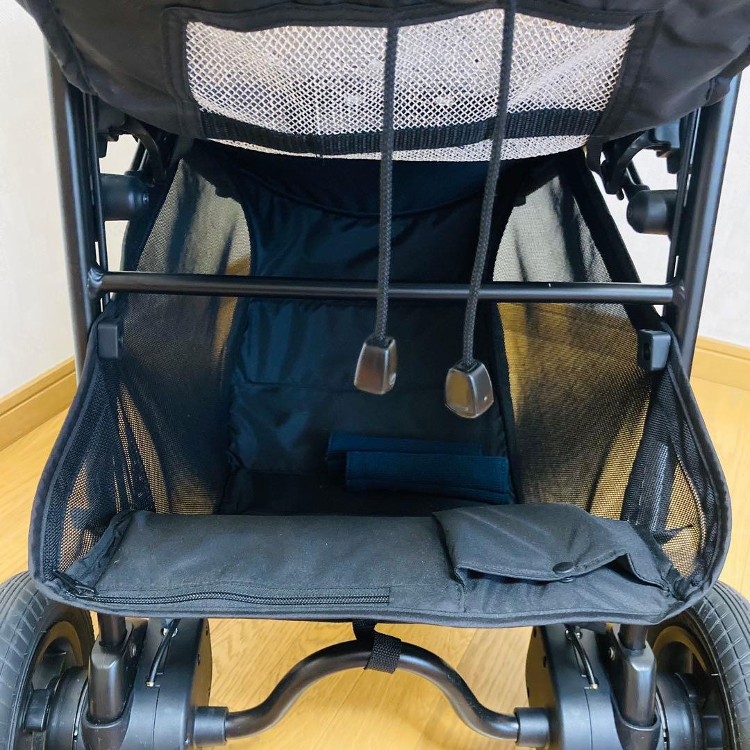 美品高品質アップリカAB型3輪ベビーカー　スムーヴプレミアム　ノーパンクタイヤ