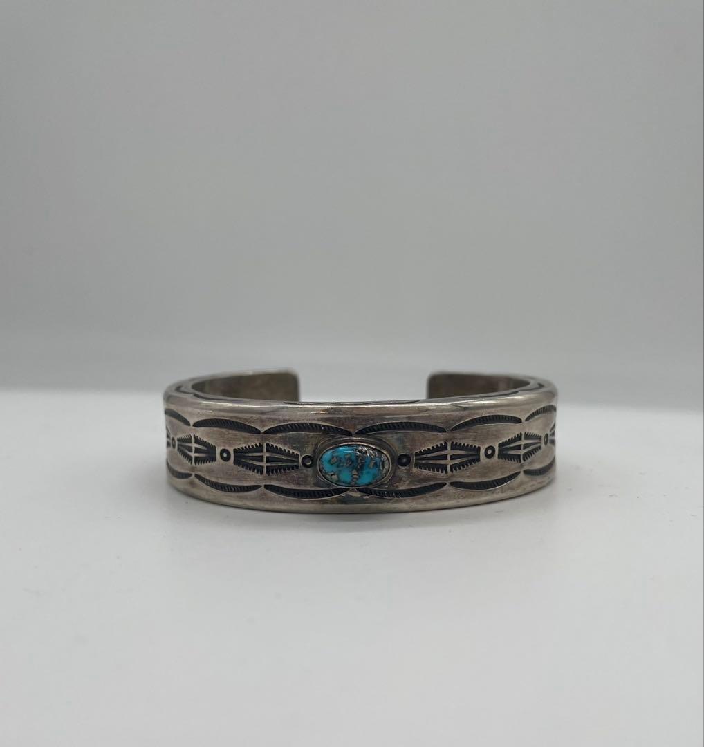 Navajo:ナバホ族 Herman Smith作 ターコイズセット バングル