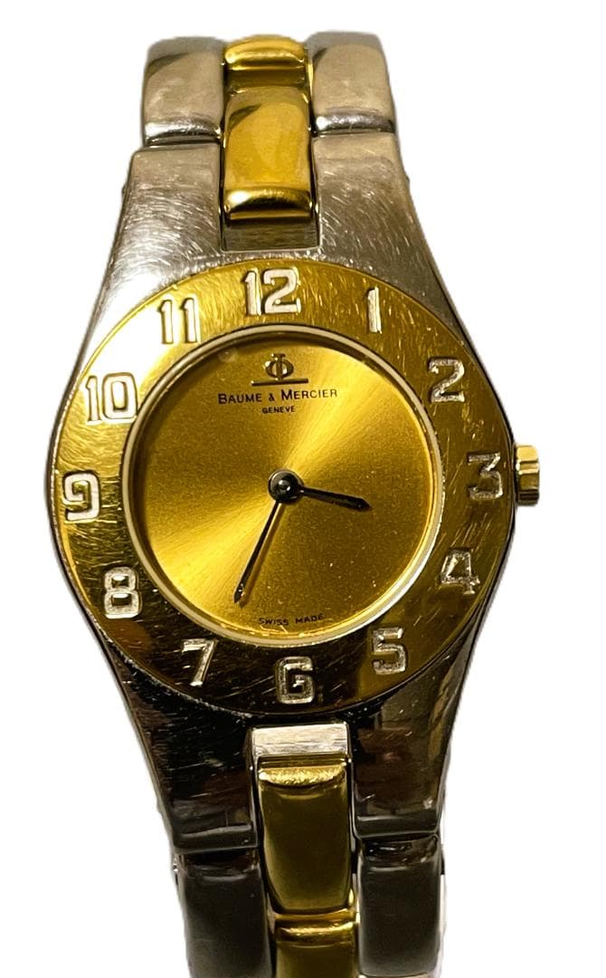 値下げ！Baume & Mercierボーム＆メルシェ ゴールドレディース腕時計
