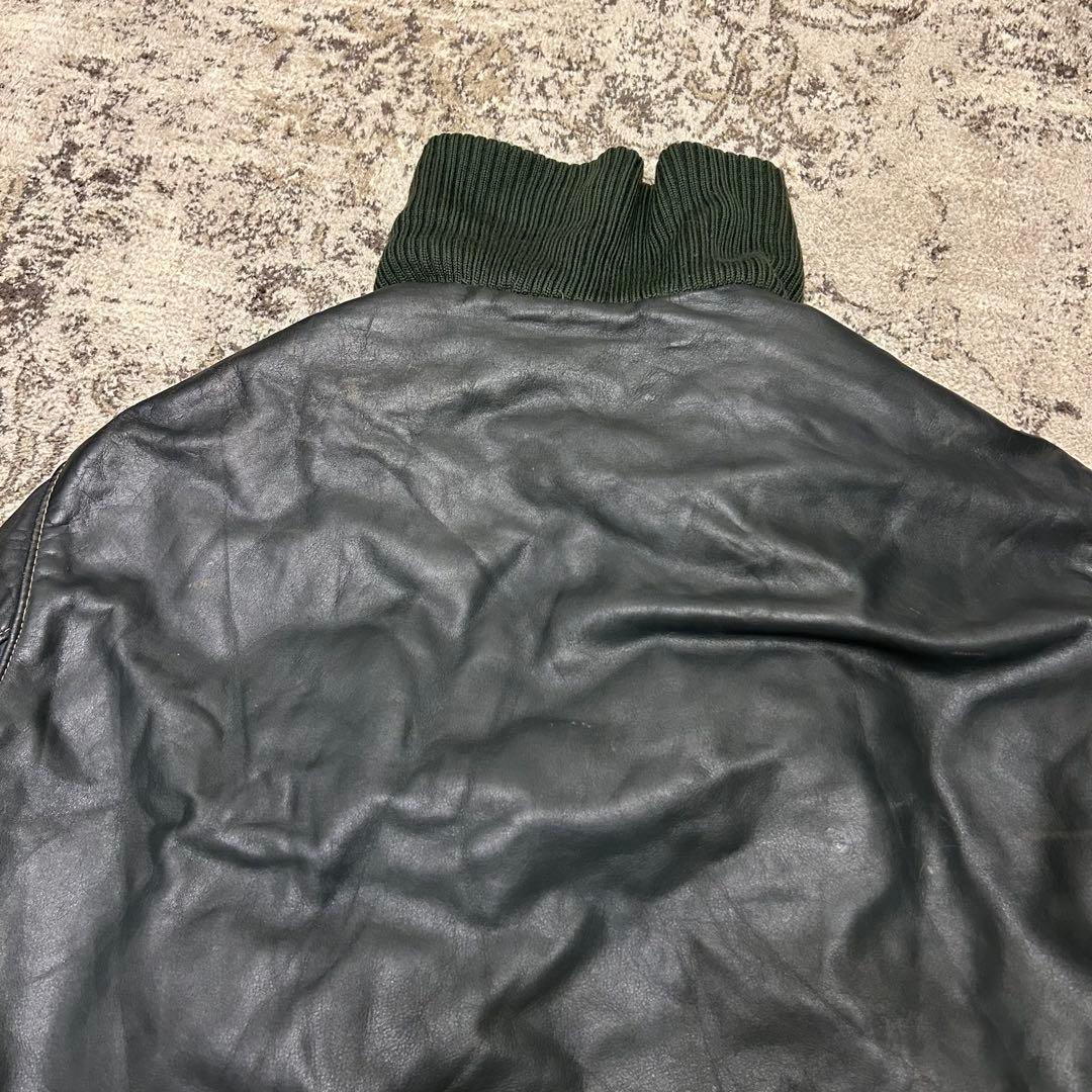 希少　ドイツ軍 レザー　フライトジャケット　German BLW 国境備隊　ボア