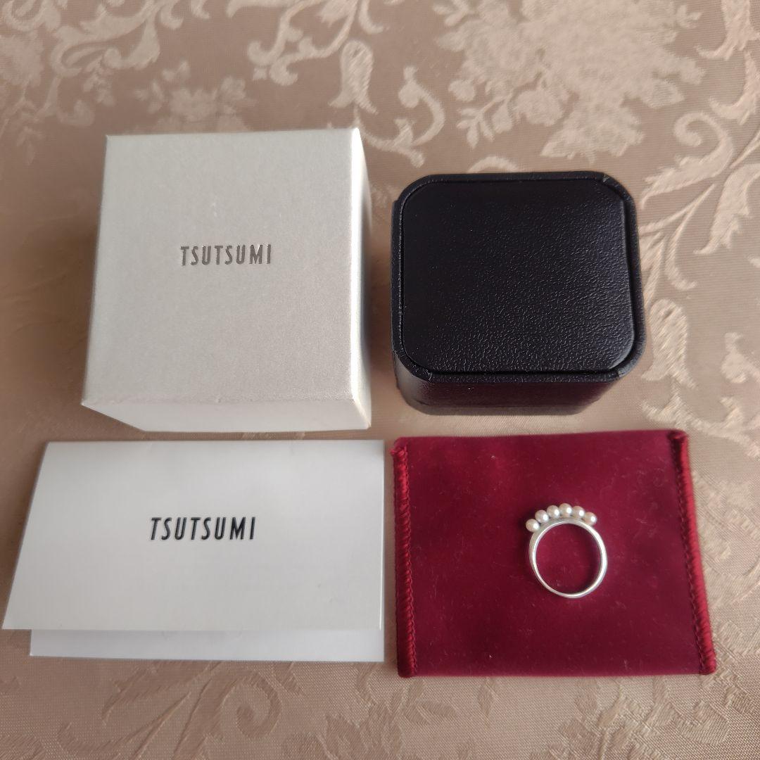 TSUTSUMI ジュエリーツツミ 淡水パール ホワイトゴールド リング 10号