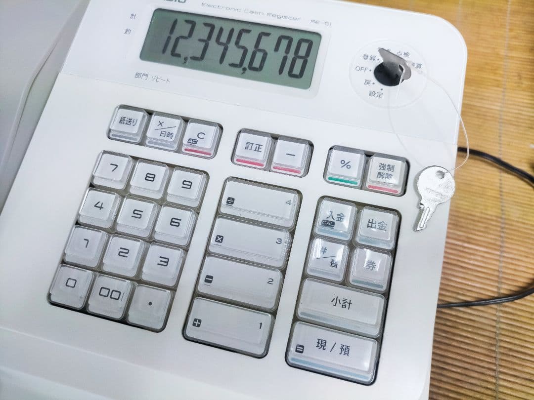 カシオレジスター　SE-G1　人気機種　送料無料　012999