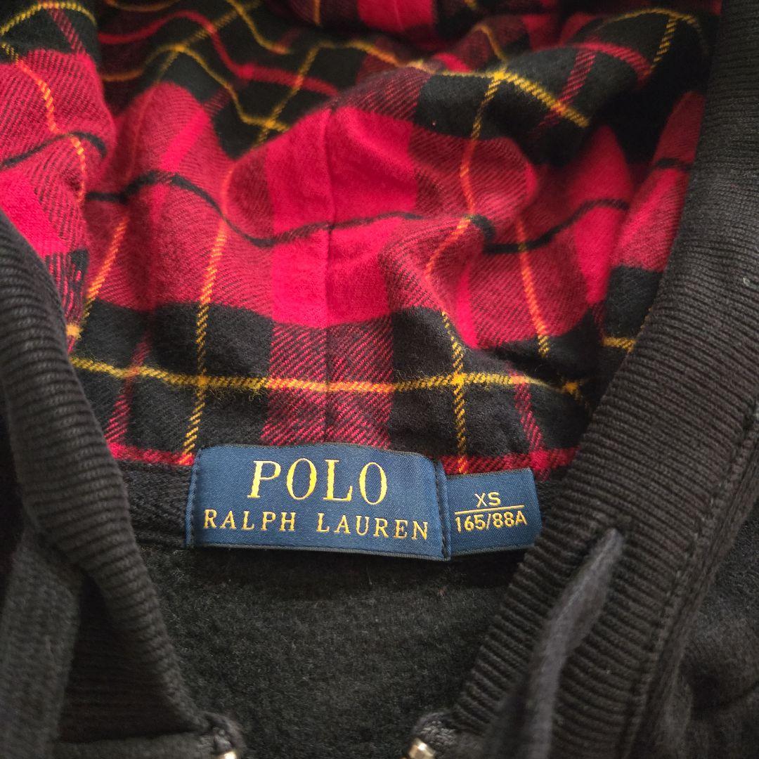 にんじん。美品❗POLO BP 3 【W ジップ】黒 パーカー XS165