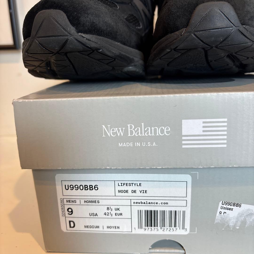 【美品】New Balance 990v6 U990BB6 27cm