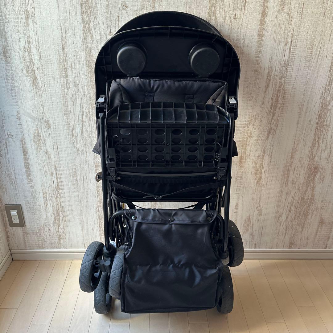 【美品】Nebio Amitie F 二人乗りベビーカー