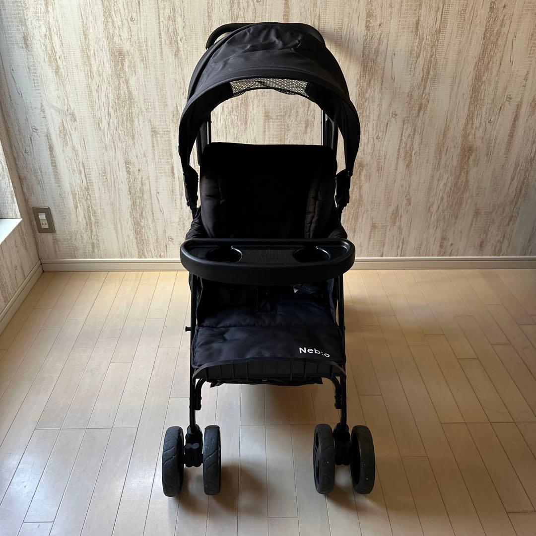 【美品】Nebio Amitie F 二人乗りベビーカー