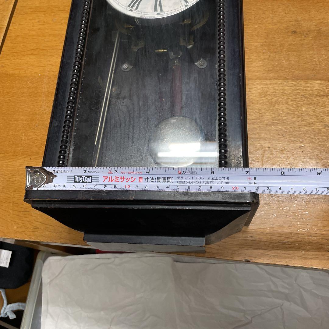 セイコー社、柱時計、金なります、鍵あります