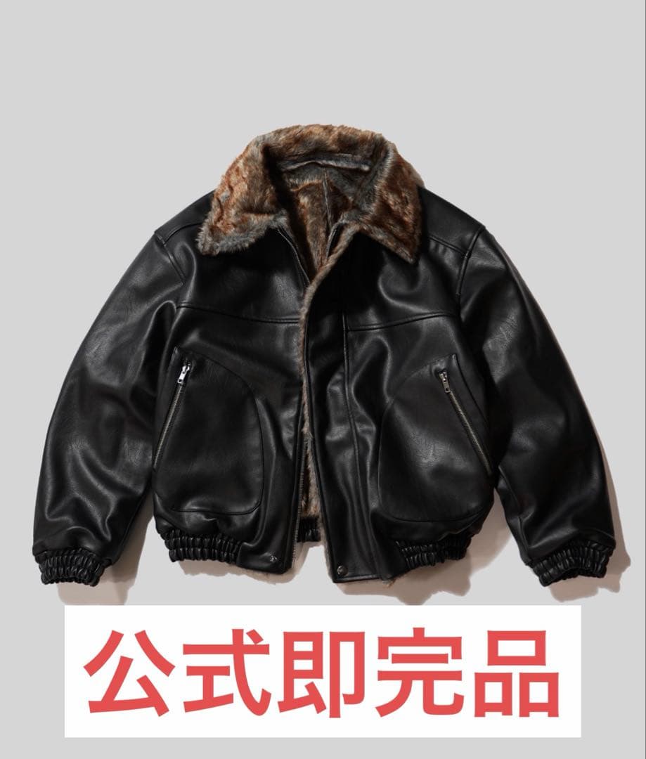 Camphorwoodフェイクレザーファー2wayリバーシブルフライト