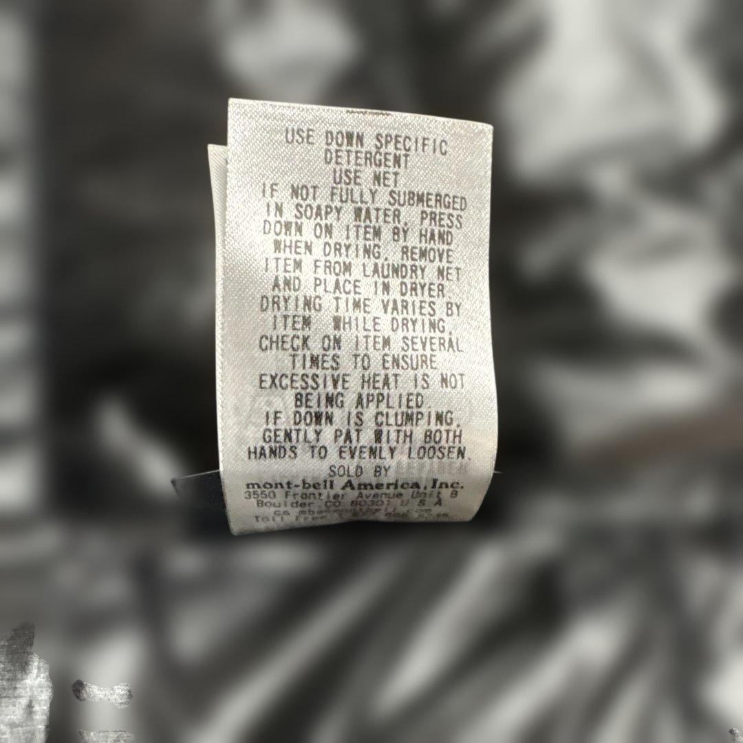 mont-bell フード付きロングダウンジャケット ブラック