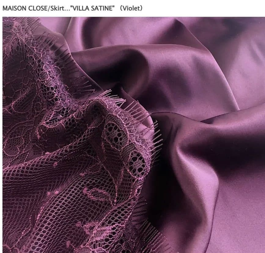 定価29,800円☆メイソンクラス・サテン・レース・ディープパープル