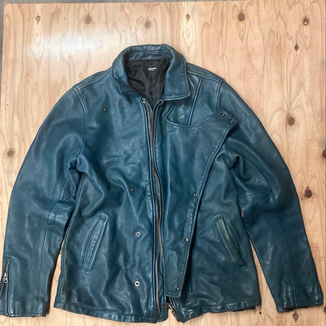 Lサイズ　glamb グラム　レザーライダースジャケット ラムレザー
