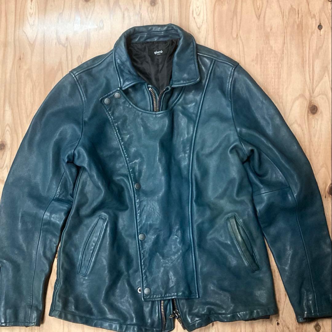 Lサイズ　glamb グラム　レザーライダースジャケット ラムレザー