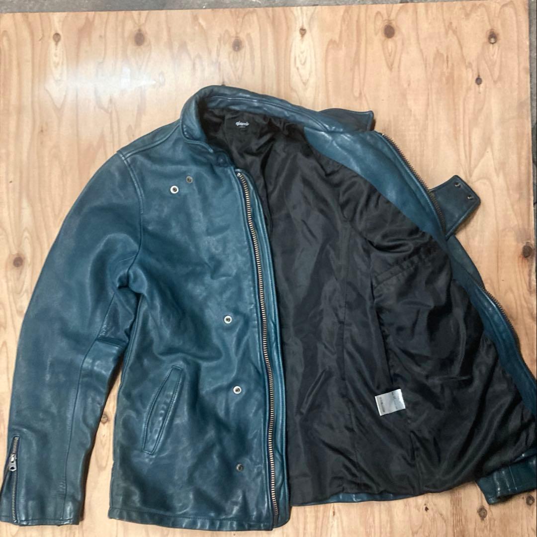 Lサイズ　glamb グラム　レザーライダースジャケット ラムレザー