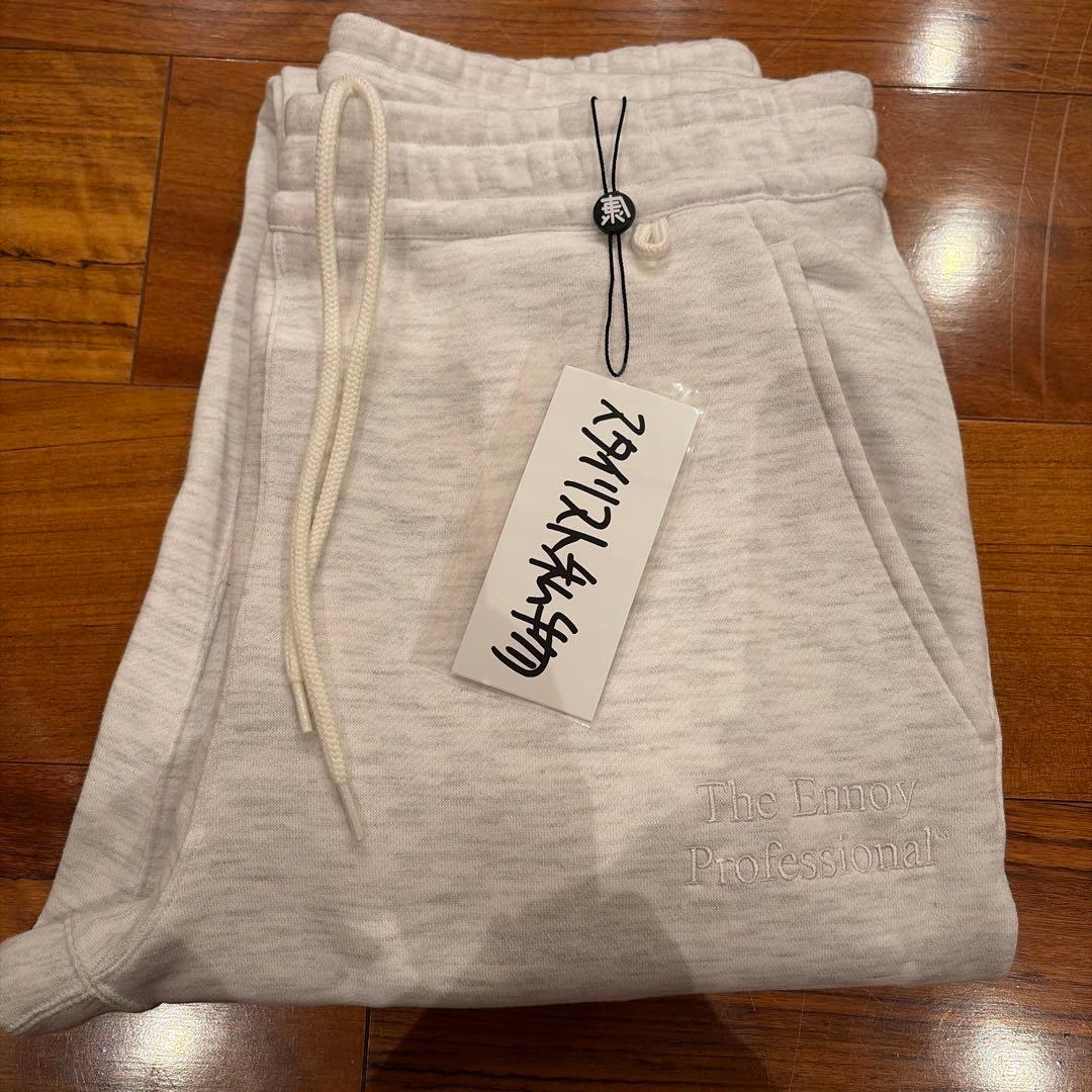 新品未使用 ennoy スウェットパンツ　アッシュグレー M