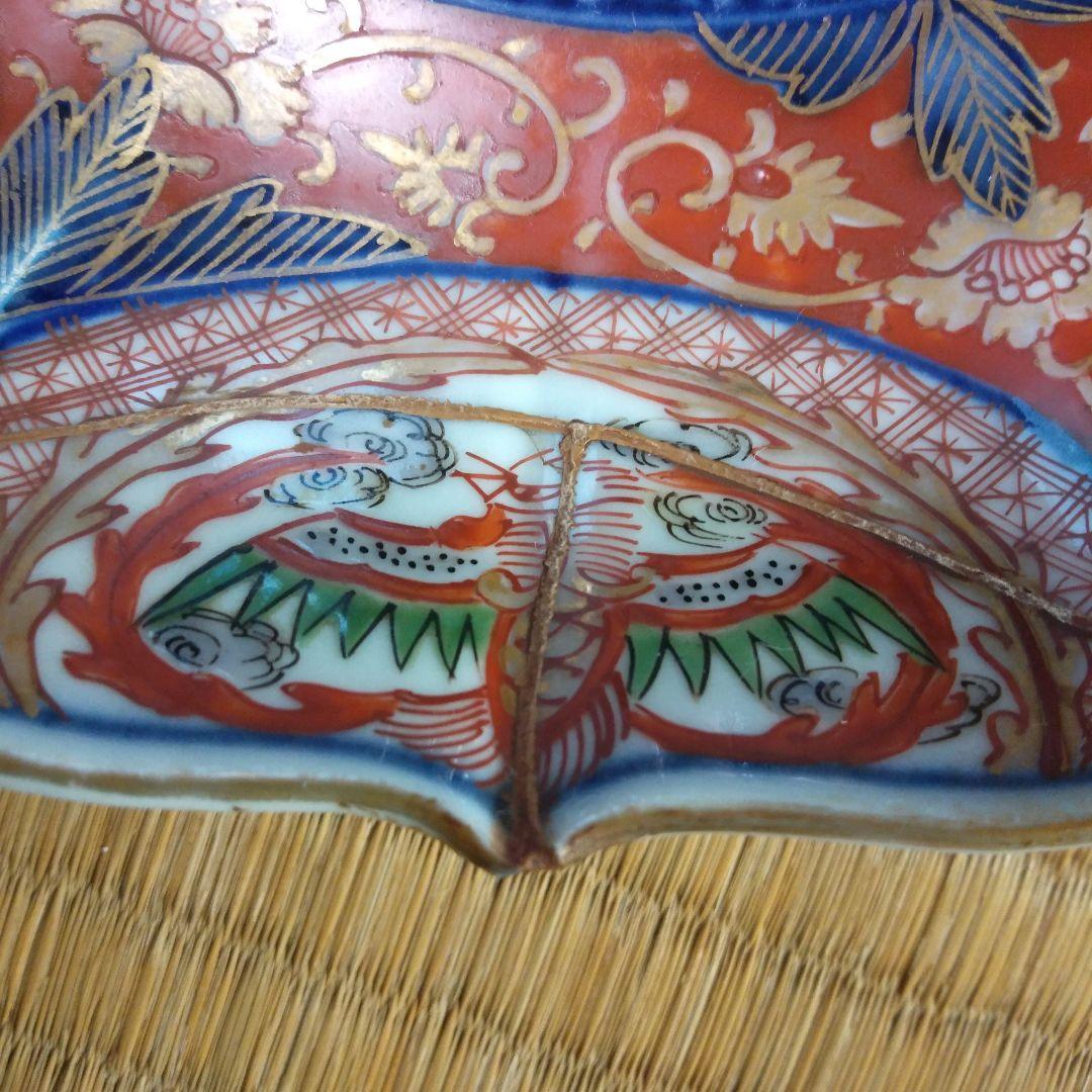 九谷焼　骨董品　今里赤絵大皿　10枚　伝統工芸品