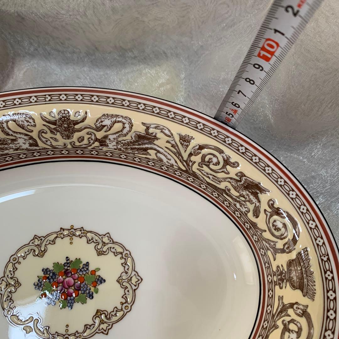 ビンテージ未使用　ウェッジウッド　フロレンティーン　アイボリー　オーバル皿カレー