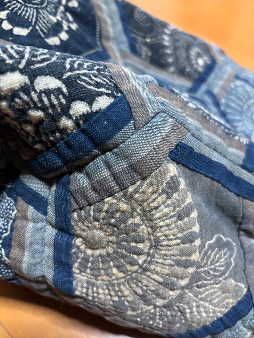 古布・藍染め 型染め ハンドメイド トートバッグ【匿名発送】値下げ中p