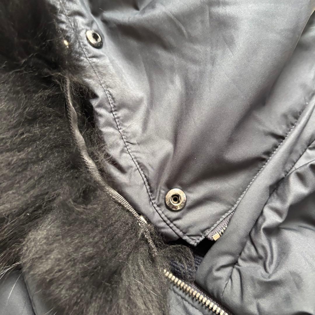 azma 　theory セオリー　ダウン　ファー　ラクーン　ネイビー　S