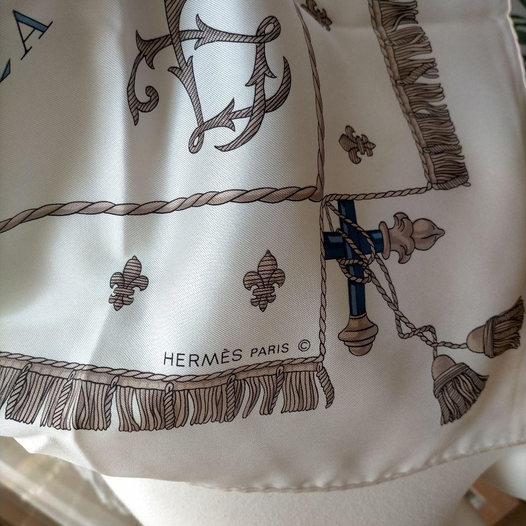 HERMES カレ スカーフ ガレー船のデザイン