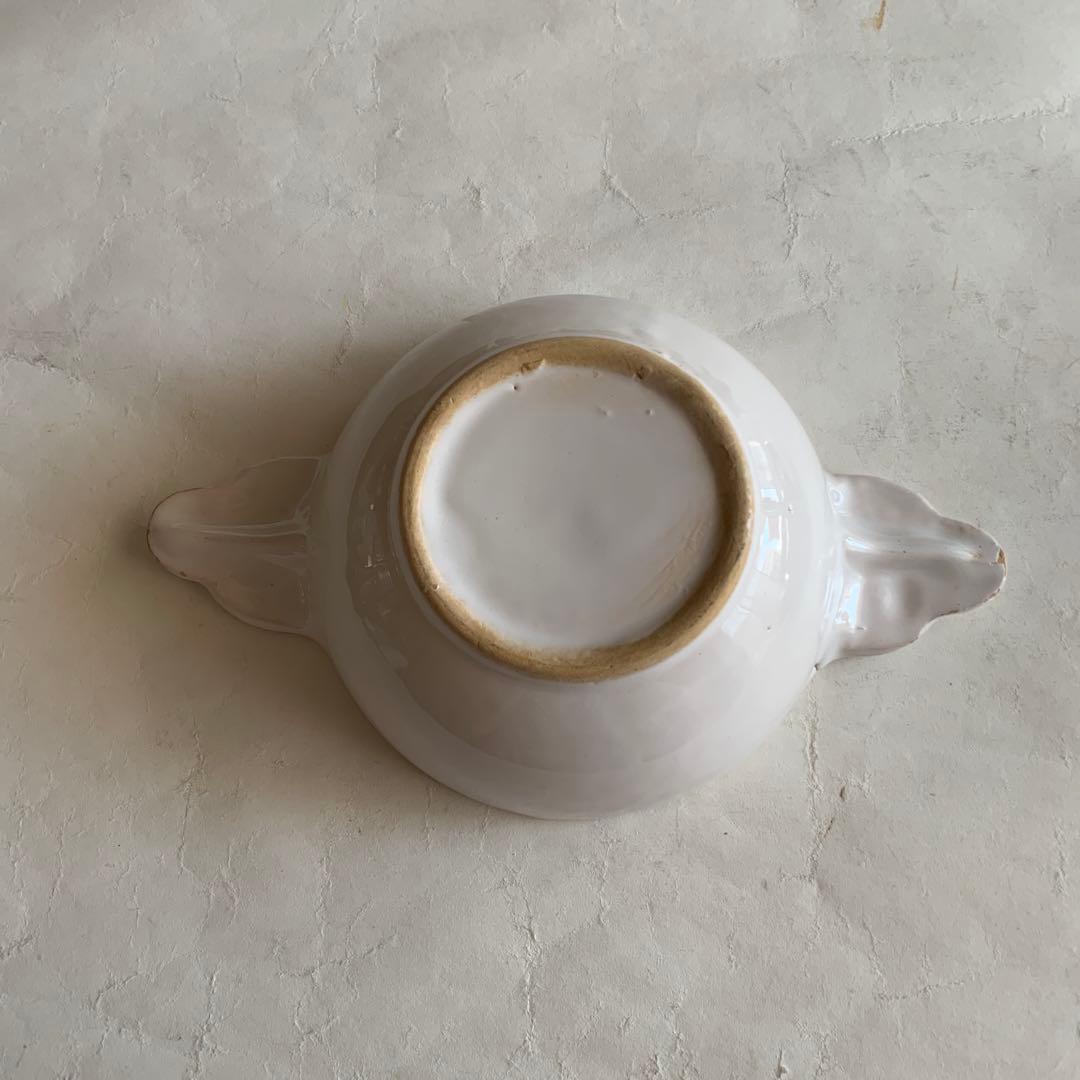 アンティーク　ムスティエ　両手付きカップ