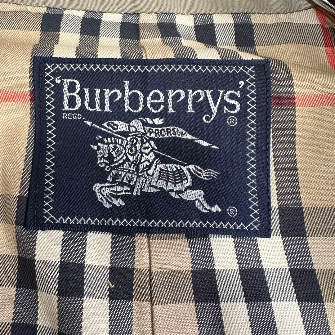 バーバリーズ トレンチコート カーキ ノバチェック ヴィンテージ メンズ L相当