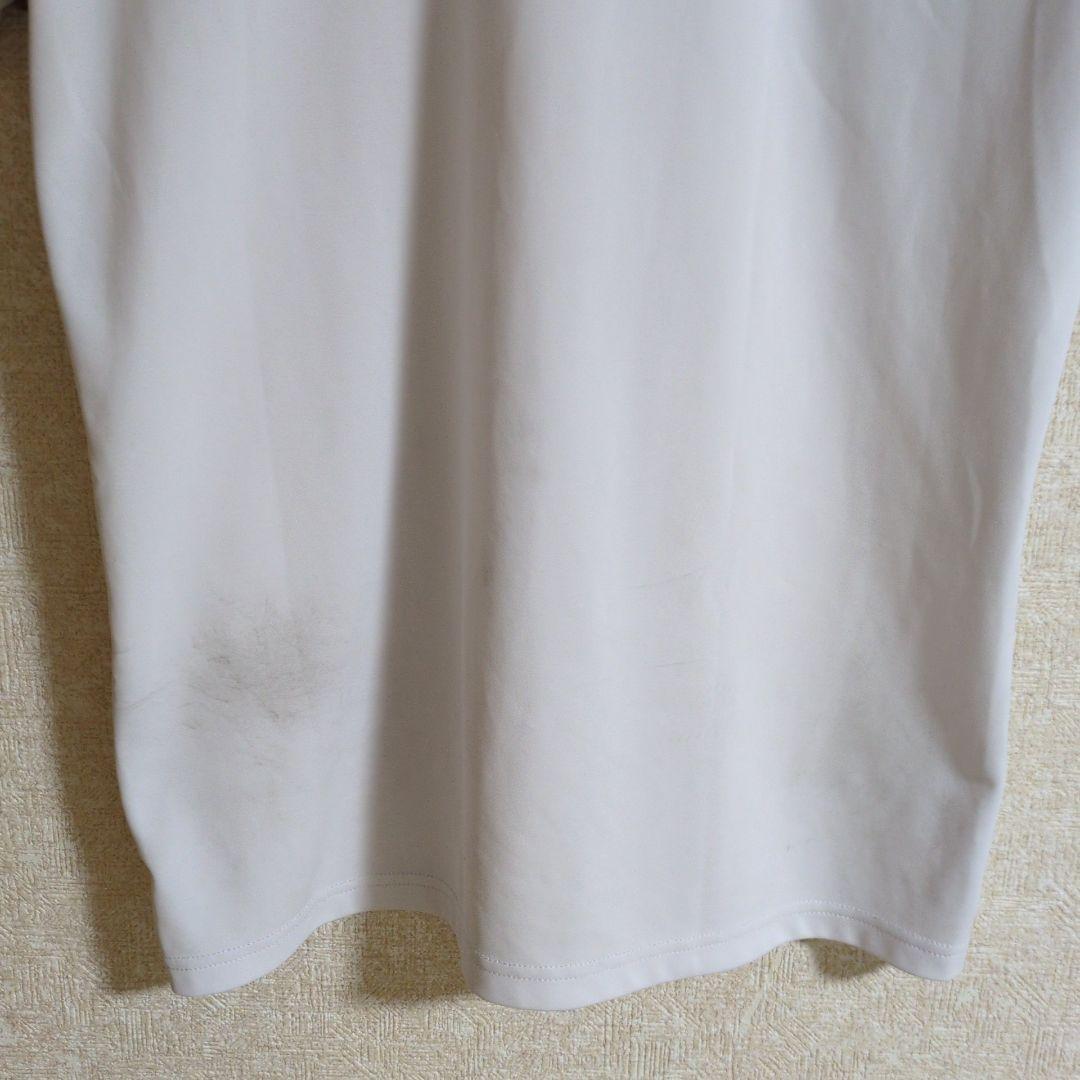 ブリーフィングゴルフ 刺繍 ロゴ ポロシャツ ゴルフウェア 白 L