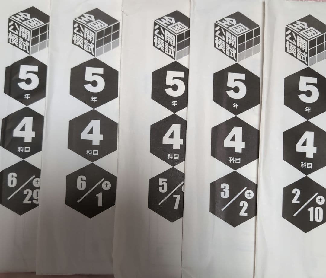 新品　日能研2024年度全国公開模試5年前期　5回分