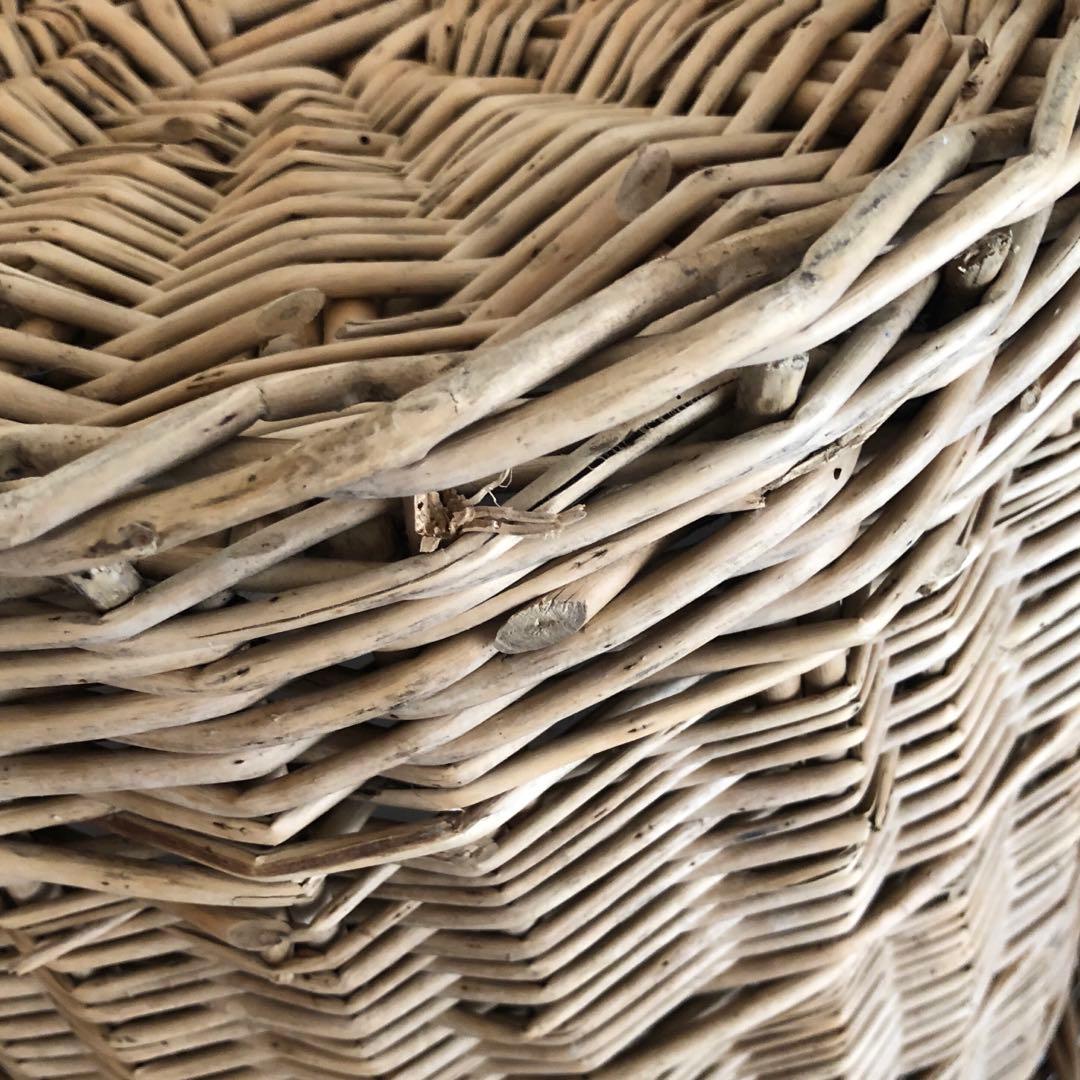 【大幅値下げ・再開】大きなフレンチアンティークパニエ（かご/バスケット）