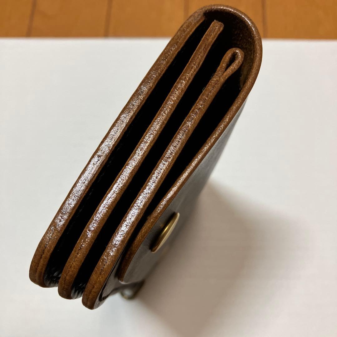 [ハンドメイド]トラッカーウォレット ヘリテイジ ブラック茶芯180×95