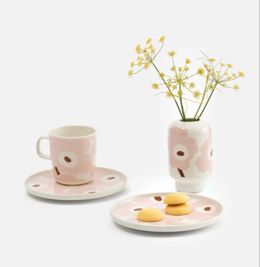 訳あり品②マリメッコ　ウニッコ　フラワーベース　新品