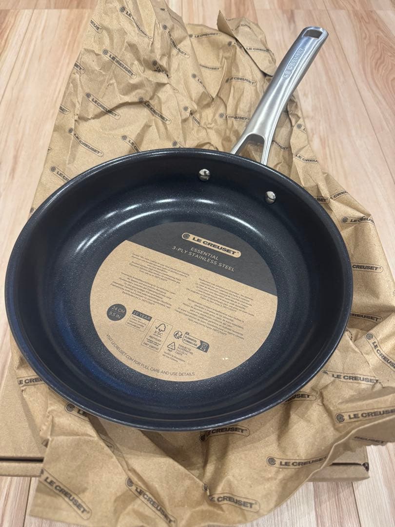 【新品未使用】LE CREUSET ステンレスフライパン　24cm ルクルーゼ