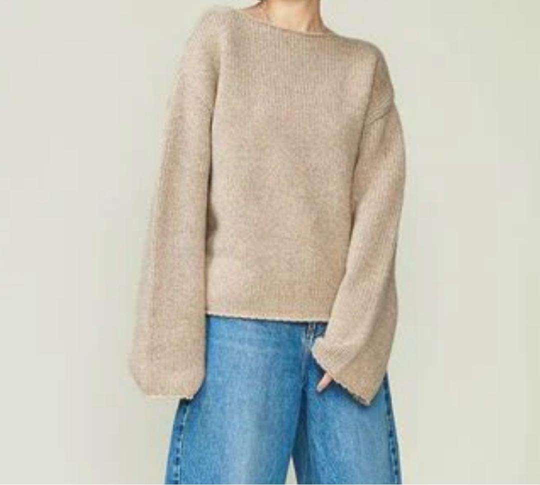 conte コンテ ミックス ボートネックニット