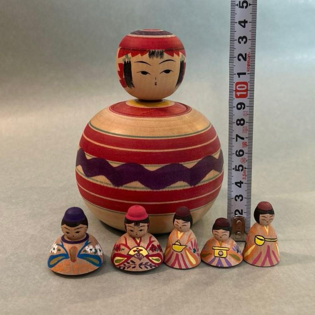 こけし お雛様 雛飾り えじこ 弥治郎系 新山吉紀 新山真由美