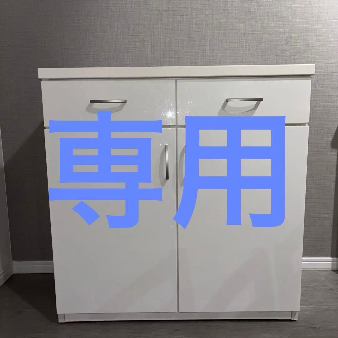 【闇夜のキャット】ニトリ コパン80 カップボード カウンター