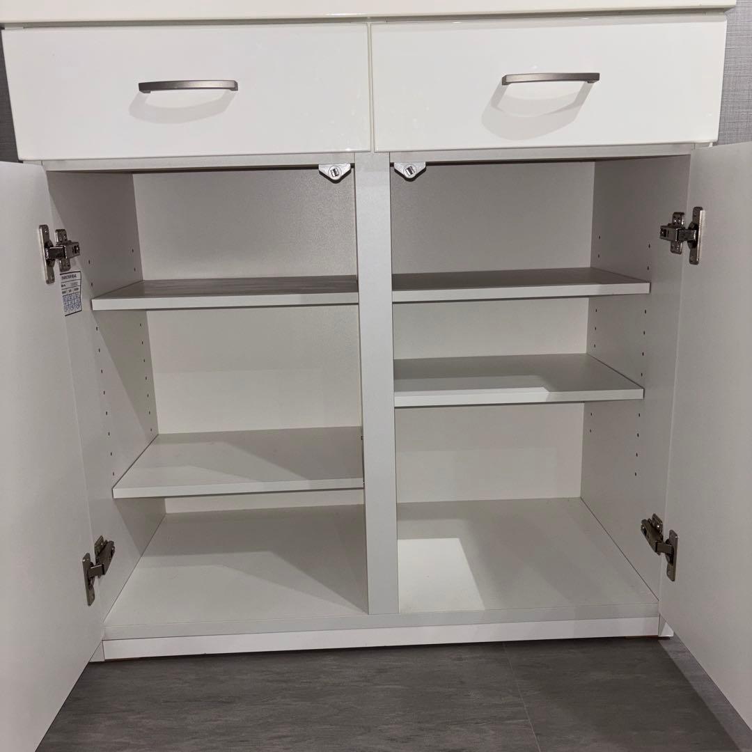 【闇夜のキャット】ニトリ コパン80 カップボード カウンター